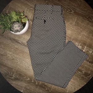 Gap Black and White Pants